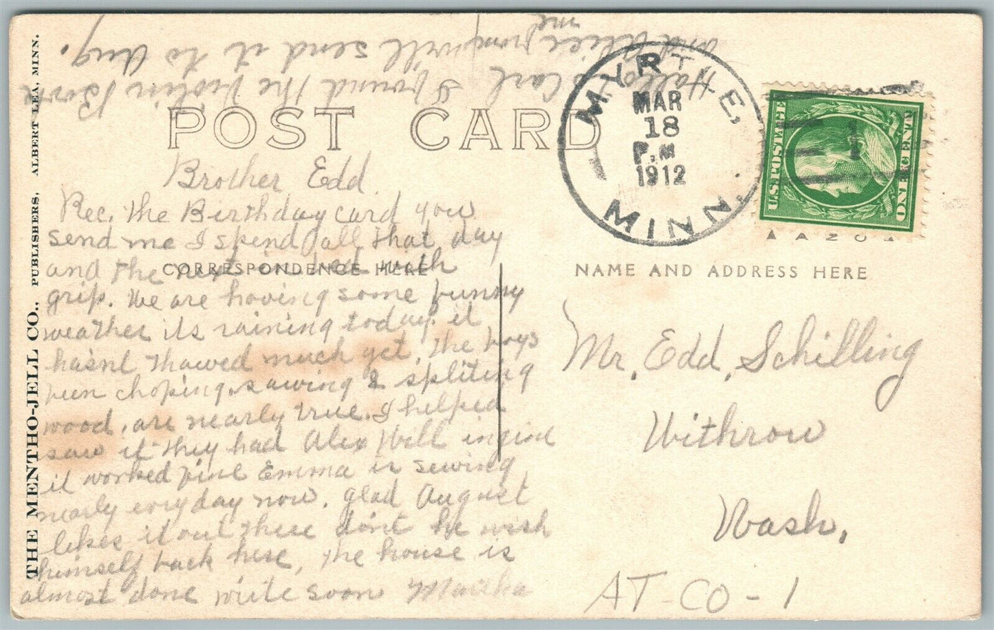 EXAGGERATED CORN 1912 ANTIQUE REAL PHOTO POSTCARD RPPC