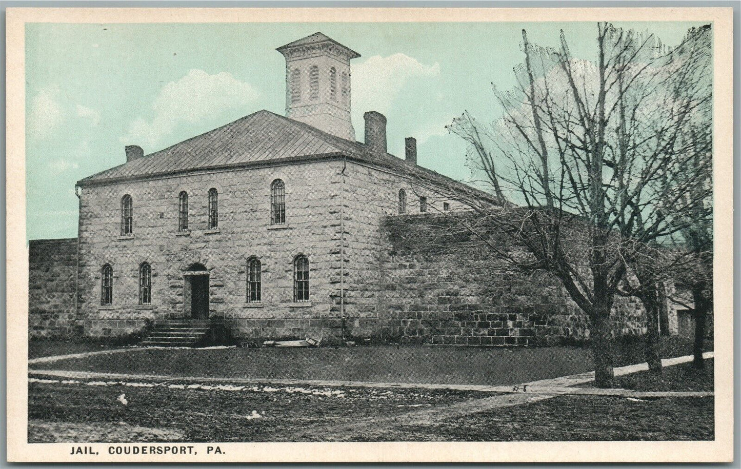 COUDERSPORT PA JAIL ANTIQUE POSTCARD
