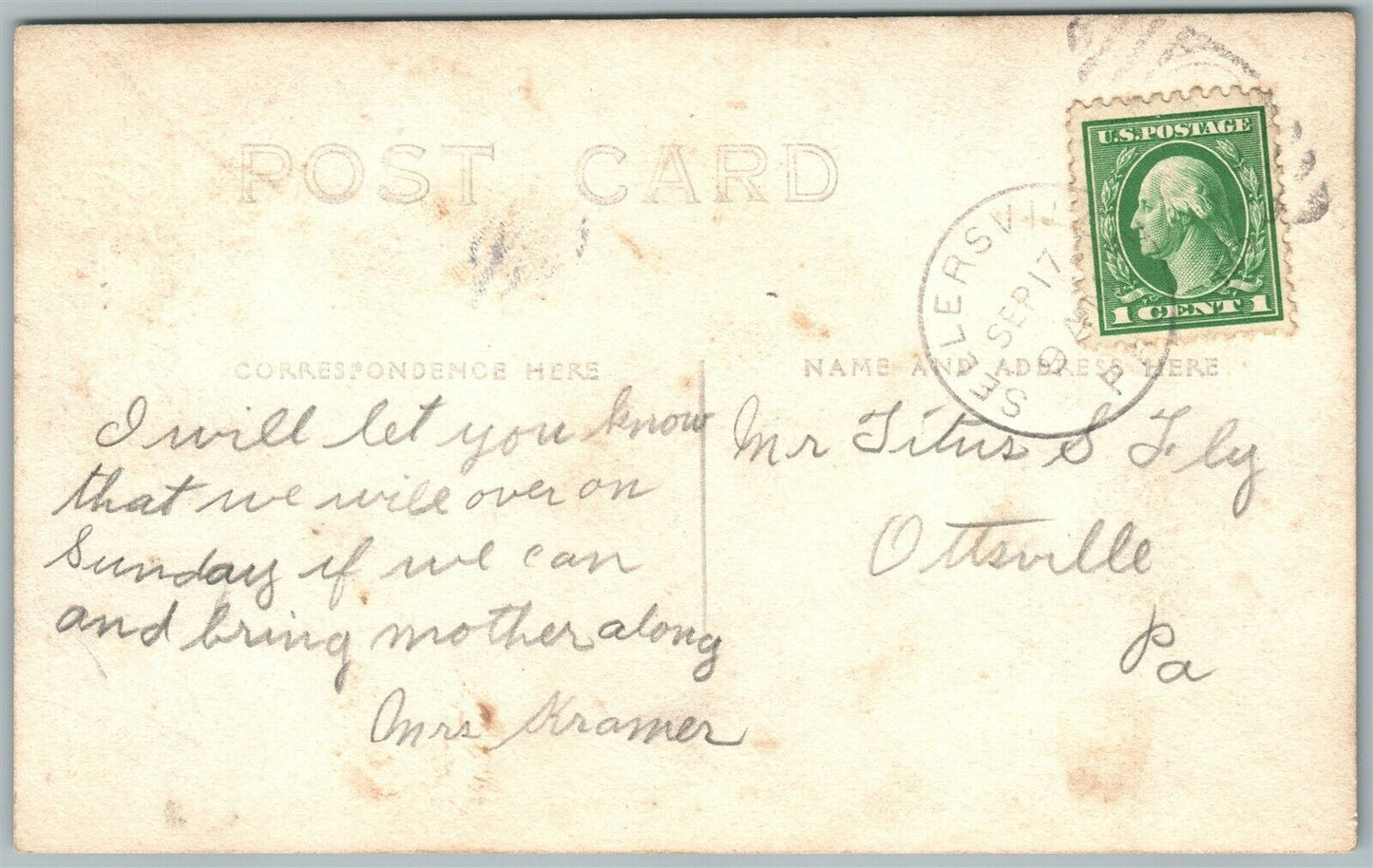 CAMP LIFE US FLAGS TENT SELLERSVILLE PA CANCEL ANTIQUE REAL PHOTO POSTCARD RPPC