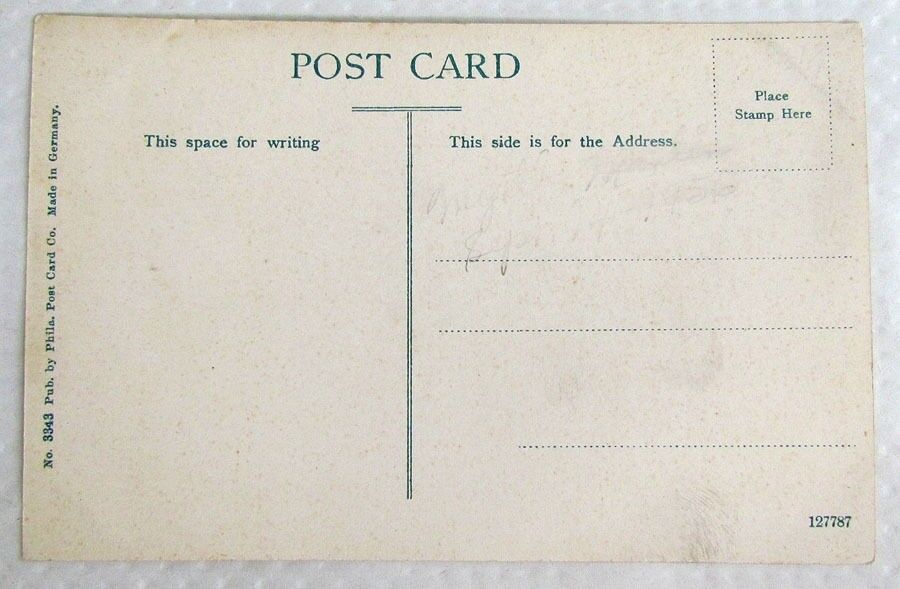 ANTIQUE POSTCARD BAPTIST & PRESBYTERIAN CHURCHES GALETON PA