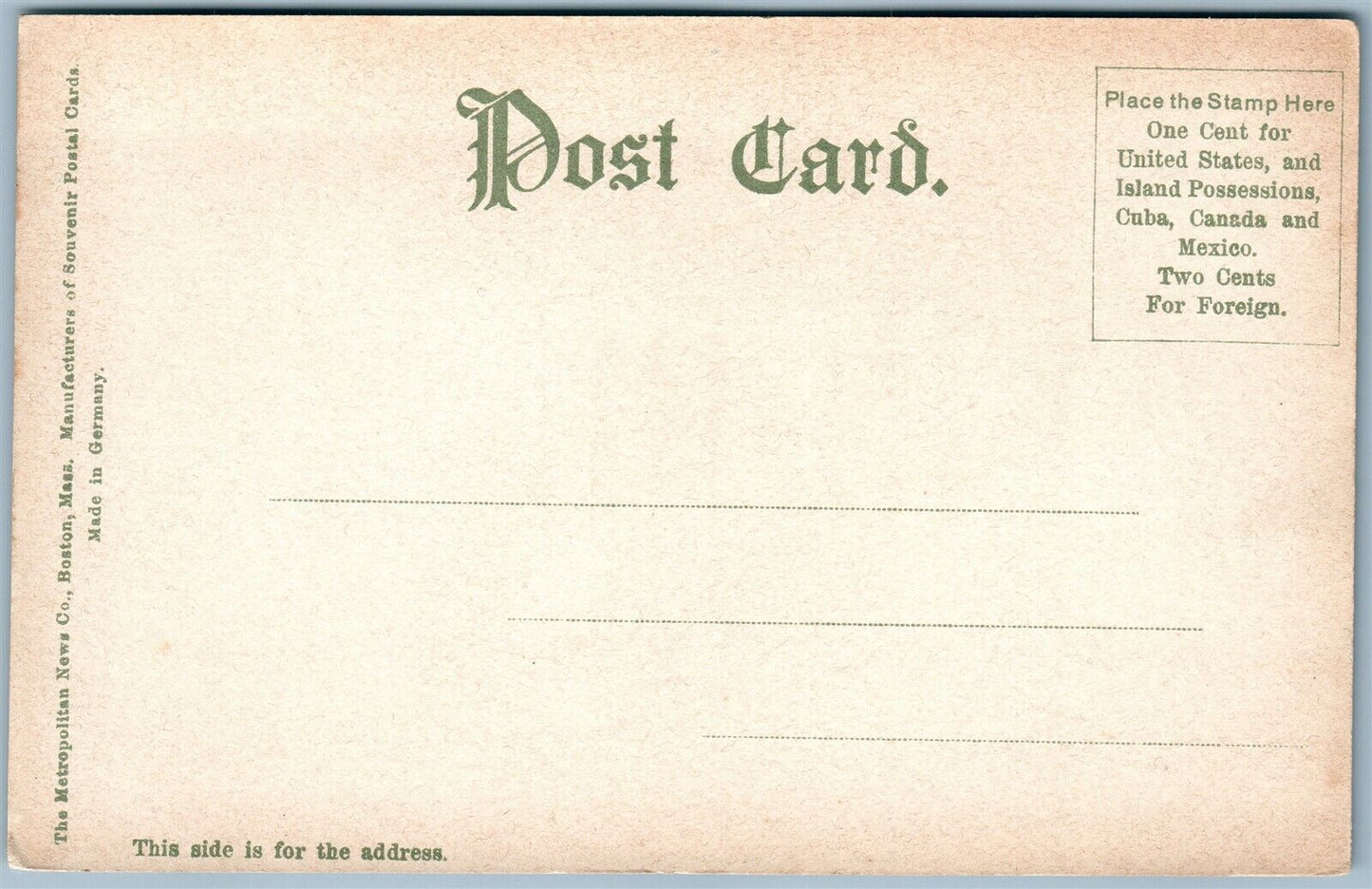 AUGUSTA ME WATER STREET ANTIQUE POSTCARD