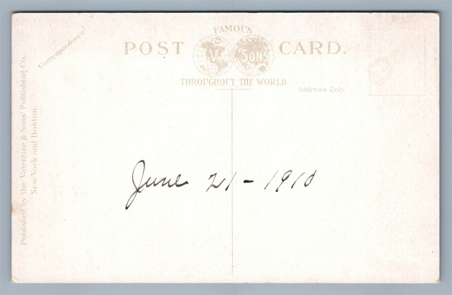 MT.BAKER NY SARANAC LAKE ANTIQUE POSTCARD