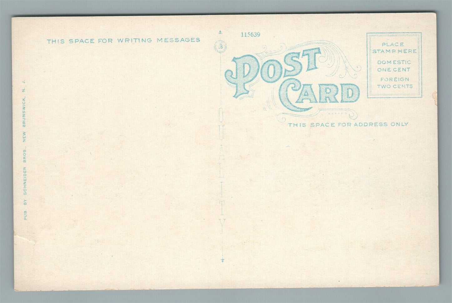NEW BRUNSWICK NJ MIDDLESEX VOCATIONAL SCHOOL ANTIQUE POSTCARD