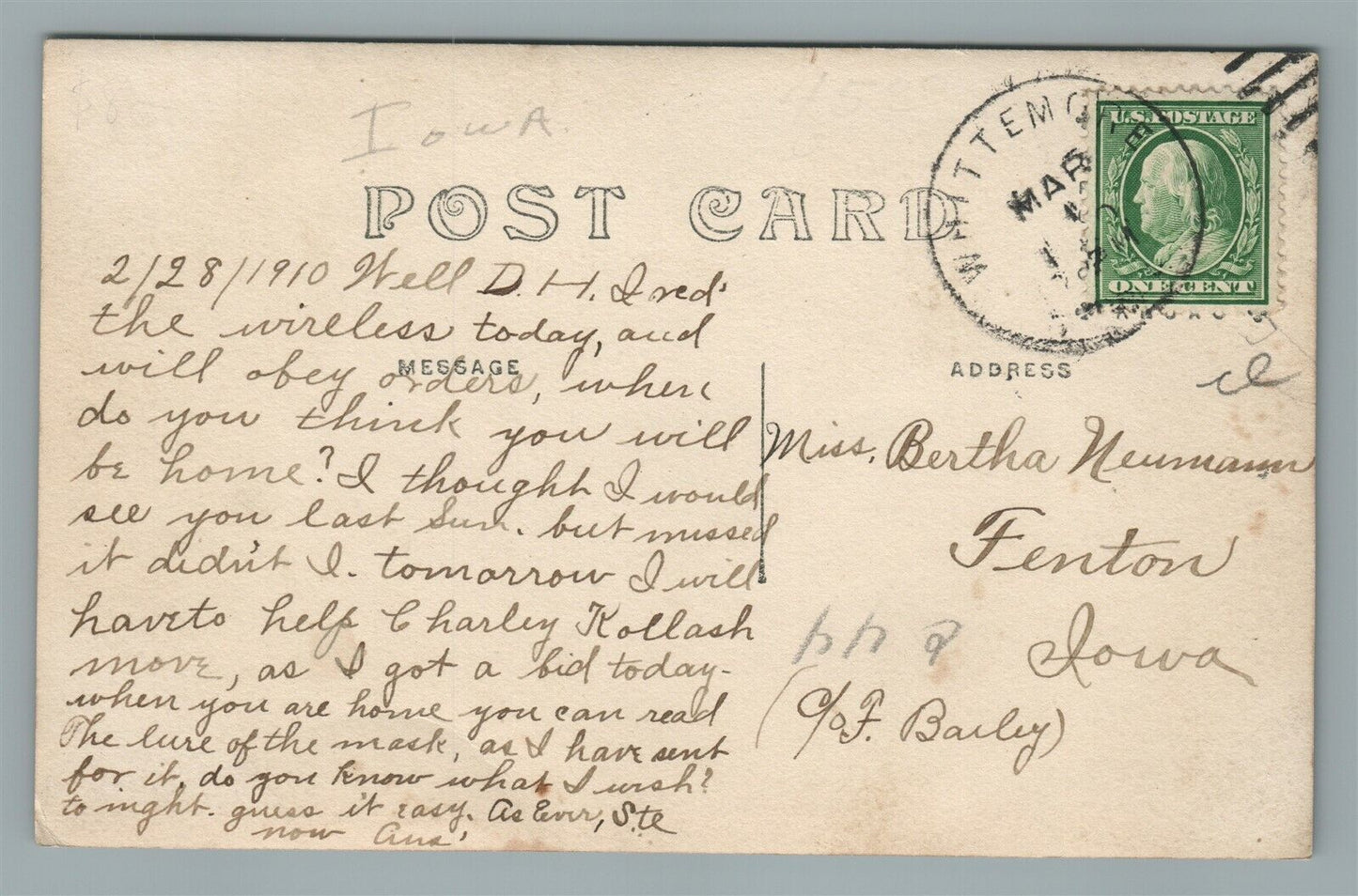 WHITTEMORE IA GROCERY PRODUCE DISPLAY ANTIQUE REAL PHOTO POSTCARD RPPC