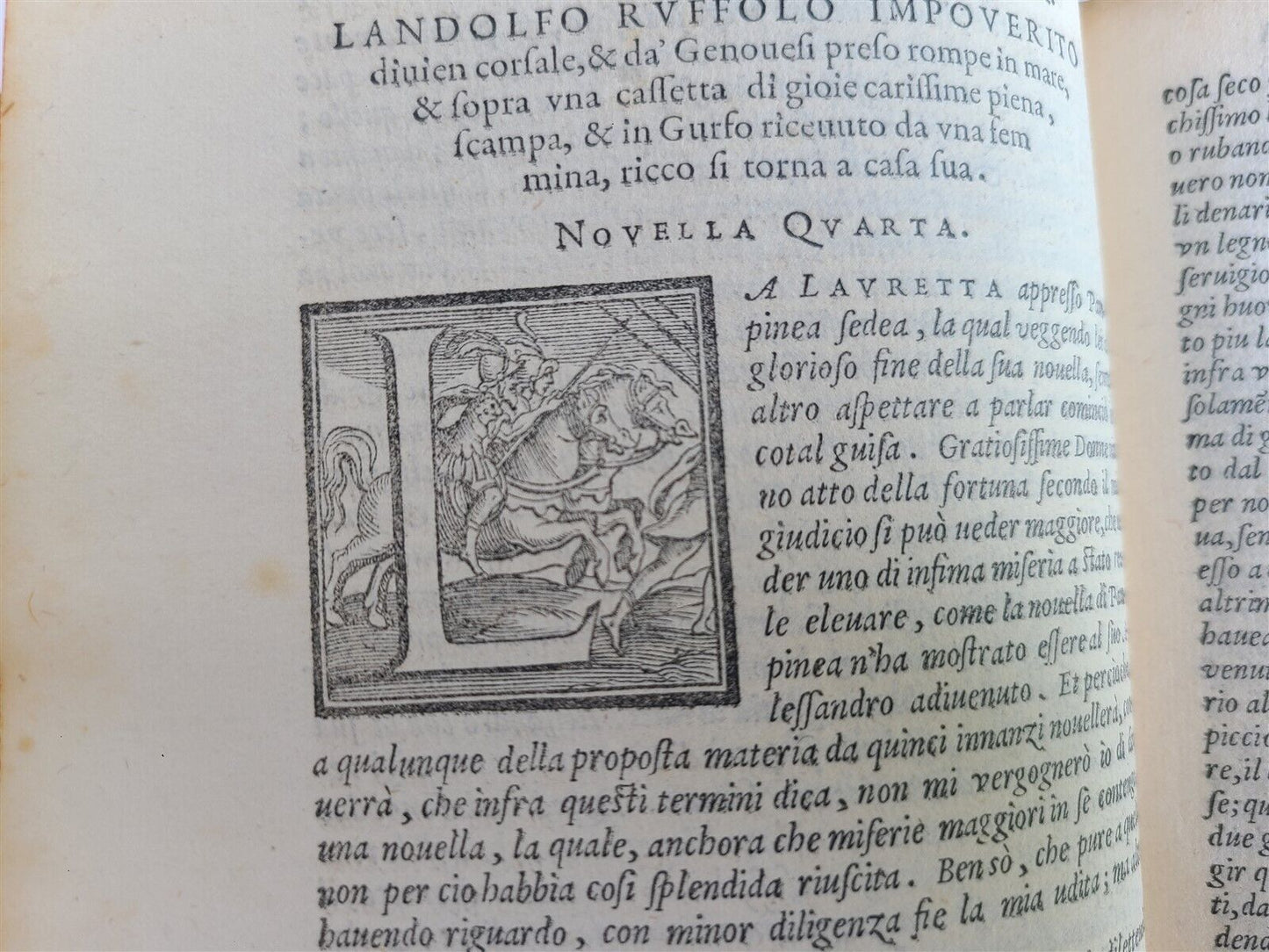 1573 IL DECAMERON by Giovanni BOCCACCIO antique 16th CENTURY