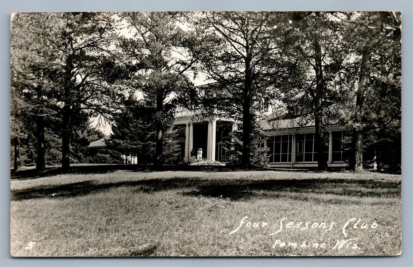 PEMBINE WI FOUR SEASONS CLUB ANTIQUE REAL PHOTO POSTCARD RPPC