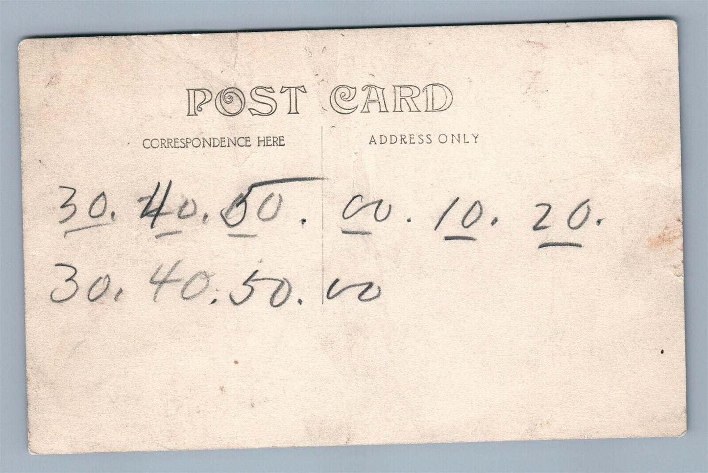 YOUNG MEN w/ DOG ANTIQUE REAL PHOTO POSTCARD RPPC