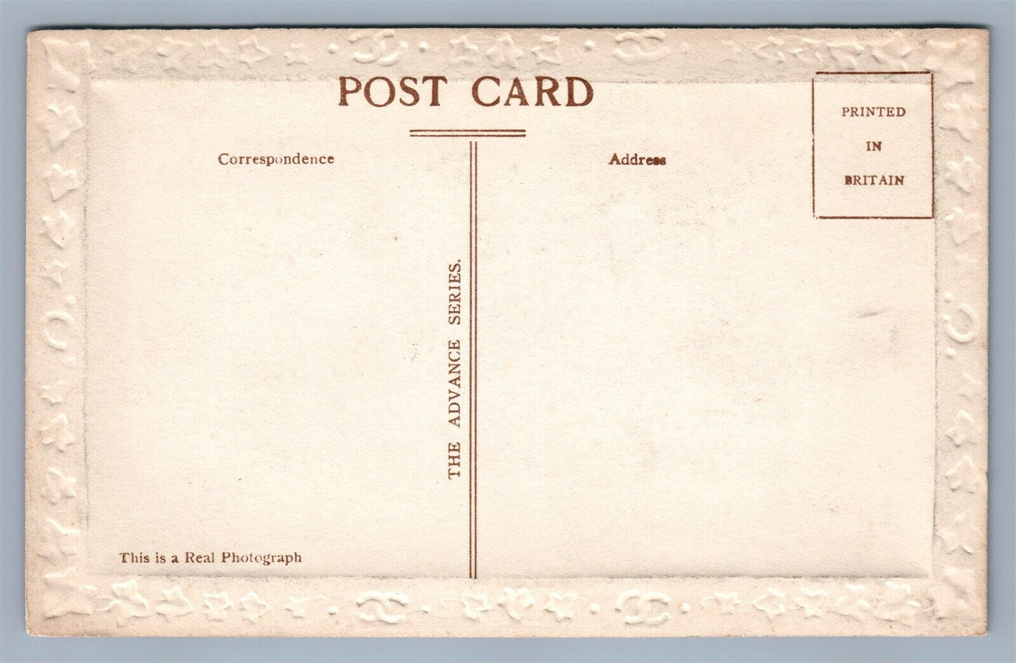BLACKPOOL ENGLAND FOND MEMORIES ANTIQUE REAL PHOTO POSTCARD RPPC