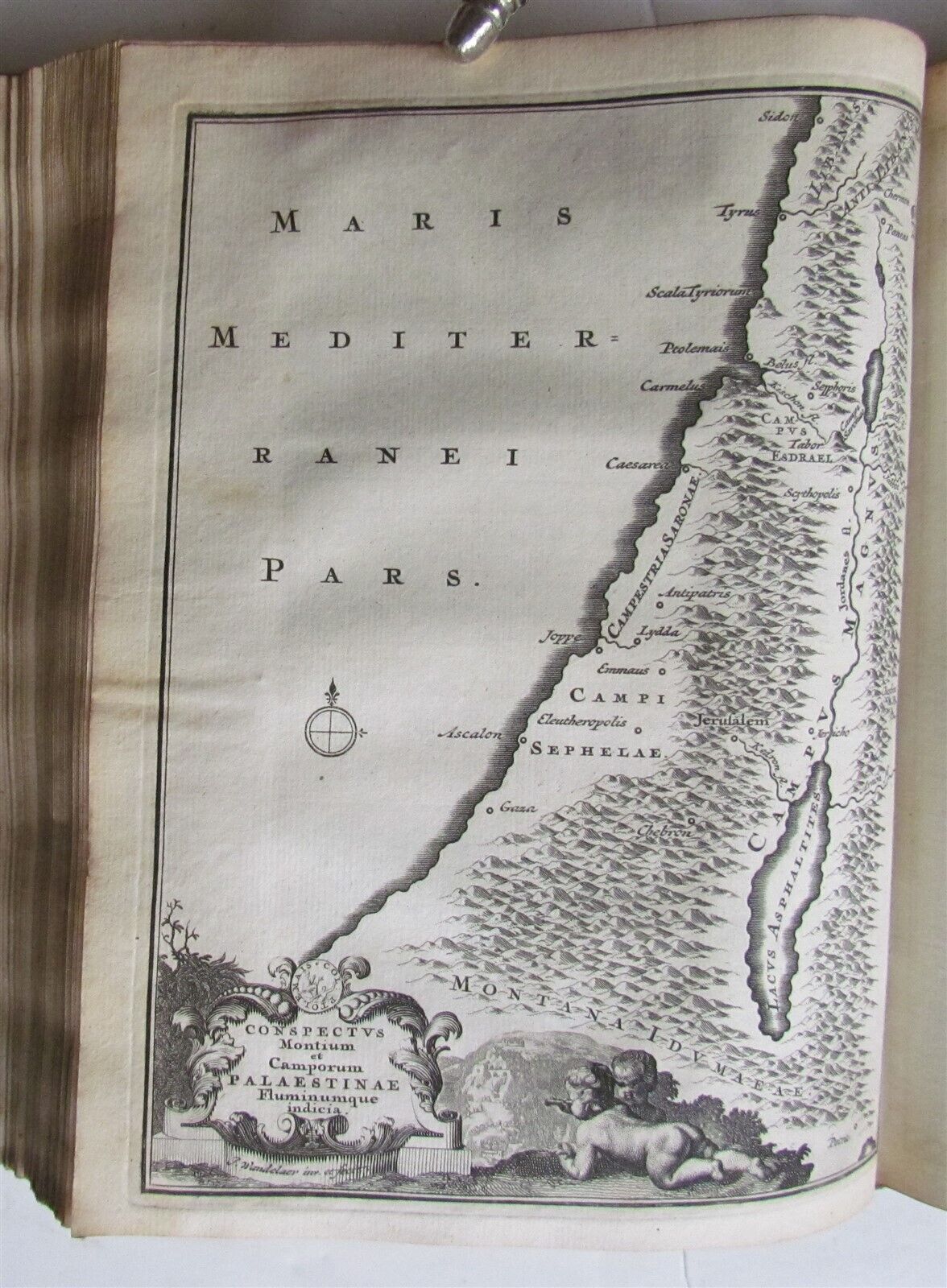1714 Palaestina ex Monumentis Verteribus 2 volumes antique VELLUM PALESTINE ILL