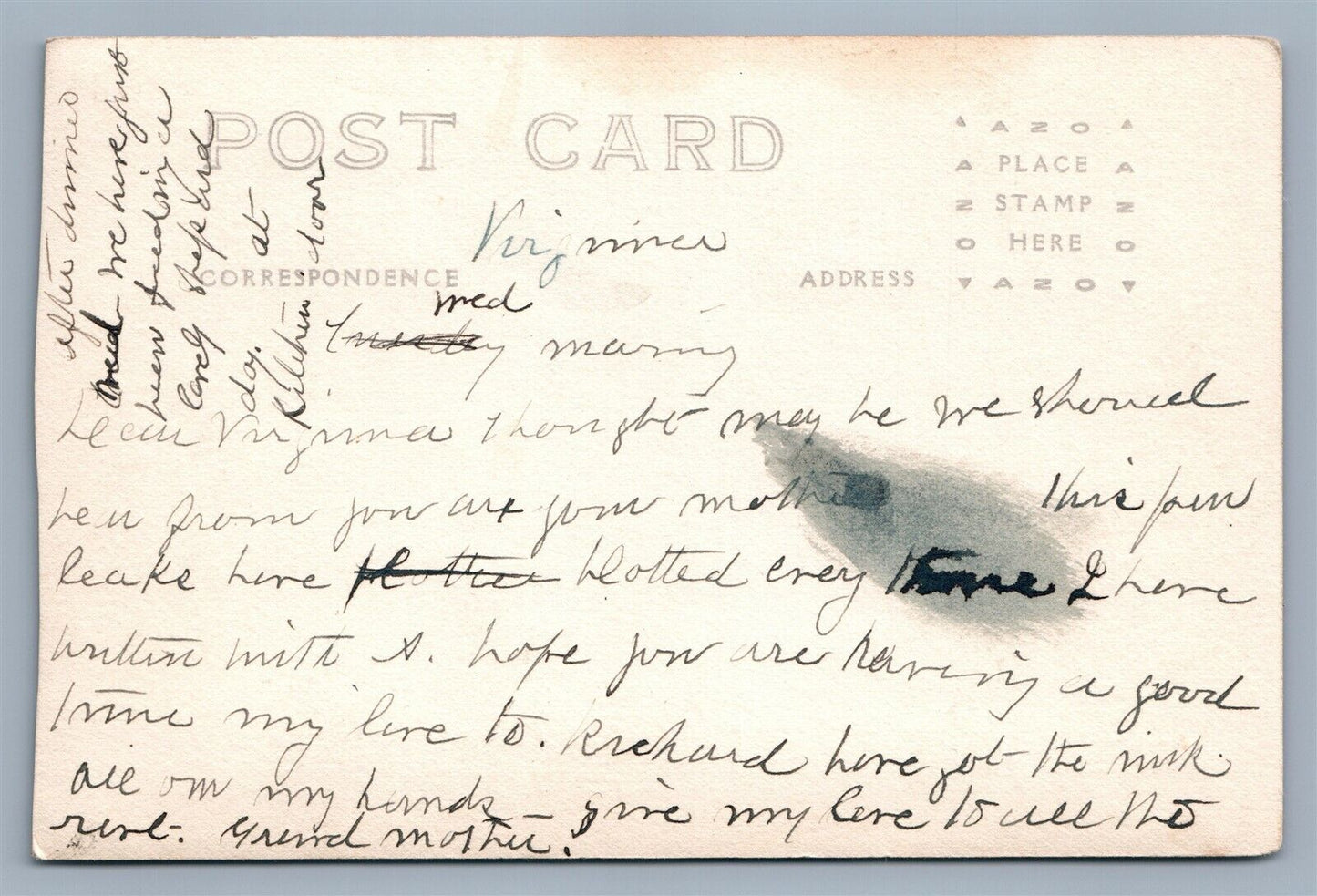 WEST RINGE NH PEARLY LAKE MOUNTAIN VIEW COTTAGE ANTIQUE REAL PHOTO POSTCARD RPPC