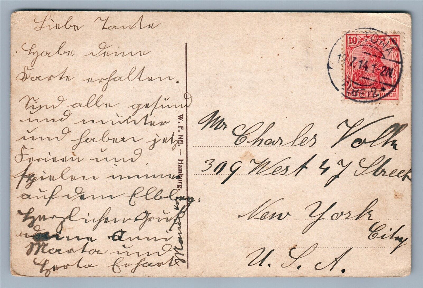 WITTENBERGEN AN DER ELBE GERMANY FAMILIENBAD ANTIQUE POSTCARD