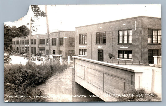 EDGERTON WI CONTINENTAL AXLE COMPANY ANTIQUE REAL PHOTO POSTCARD RPPC