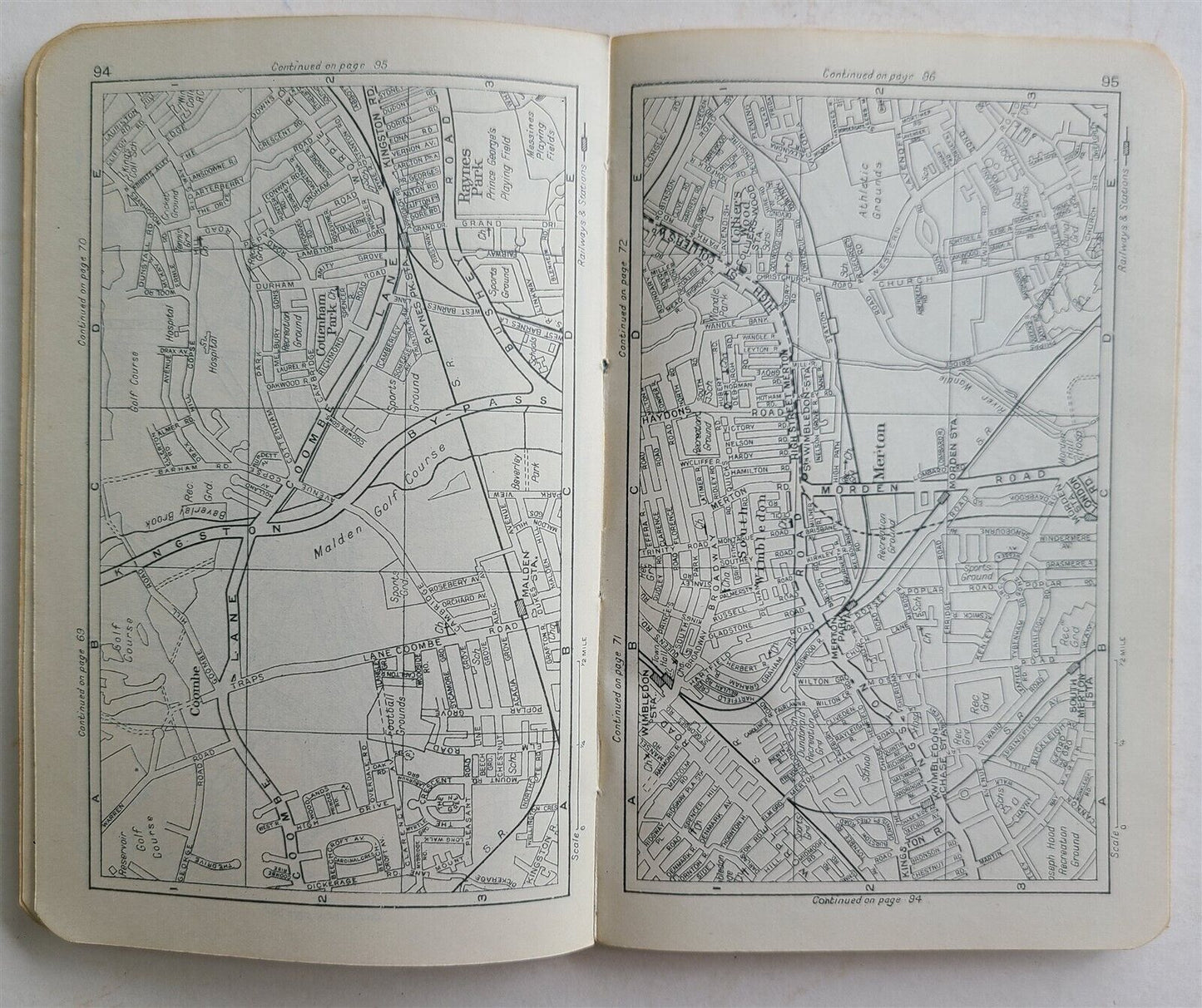 AUTHENTIC ATLAS & GUIDE TO LONDON and SUBURBS antique