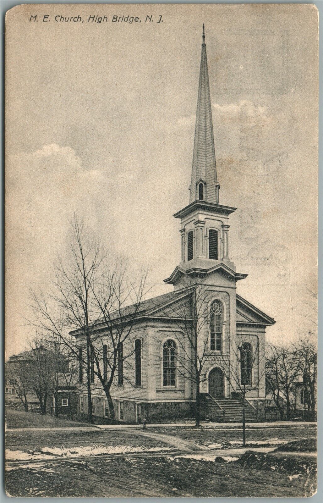HIGH BRIDGE NJ M.E. CHURCH ANTIQUE POSTCARD