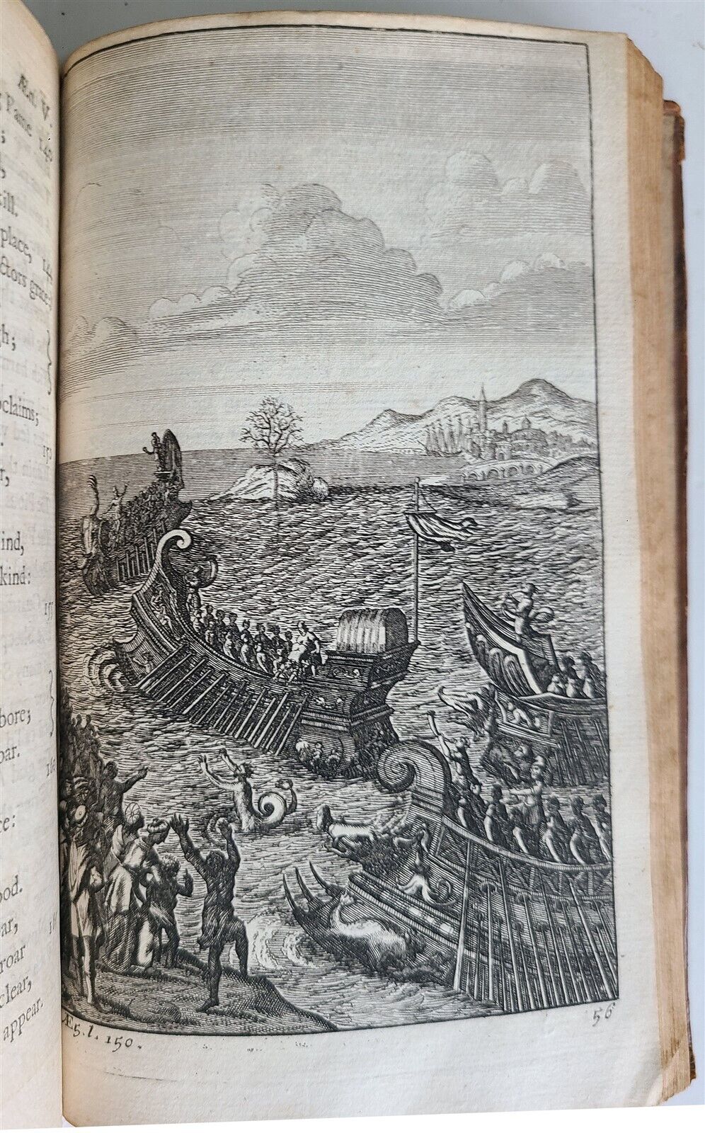 1719 WORKS of VIRGIL in ENGLISH by DRYDEN 3 VOLUMES antique ILLUSTRATED