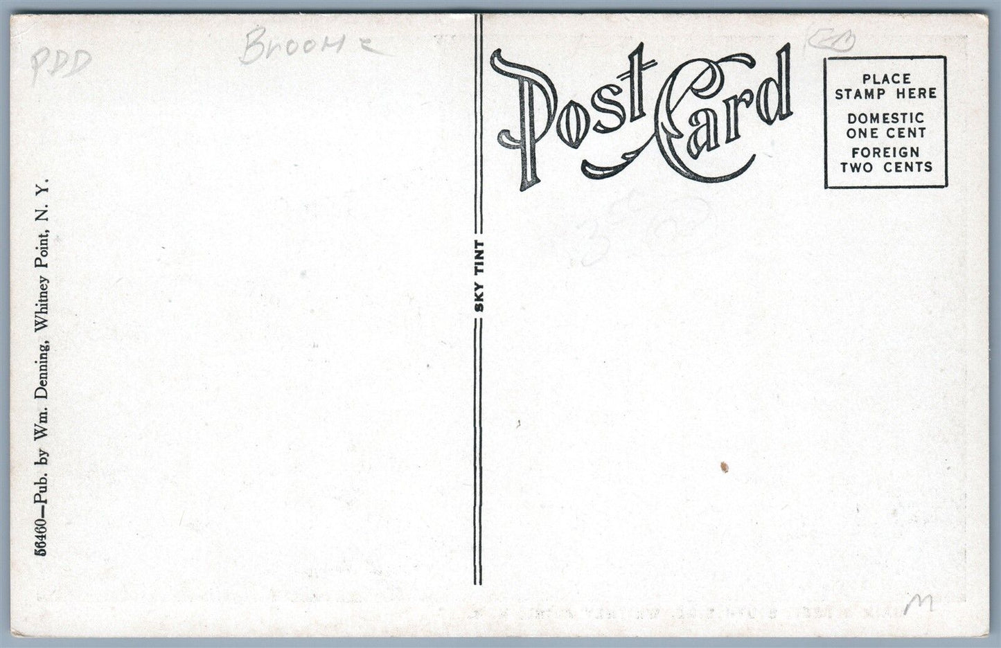 WHITNEY POINT NY MAIN STREET ANTIQUE POSTCARD