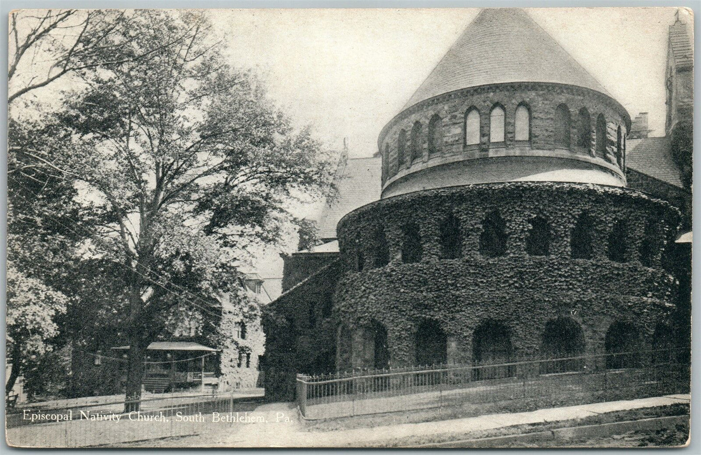 SOUTH BETHLEHEM PA EPISCOPAL NATIVITY CHURCH ANTIQUE POSTCARD