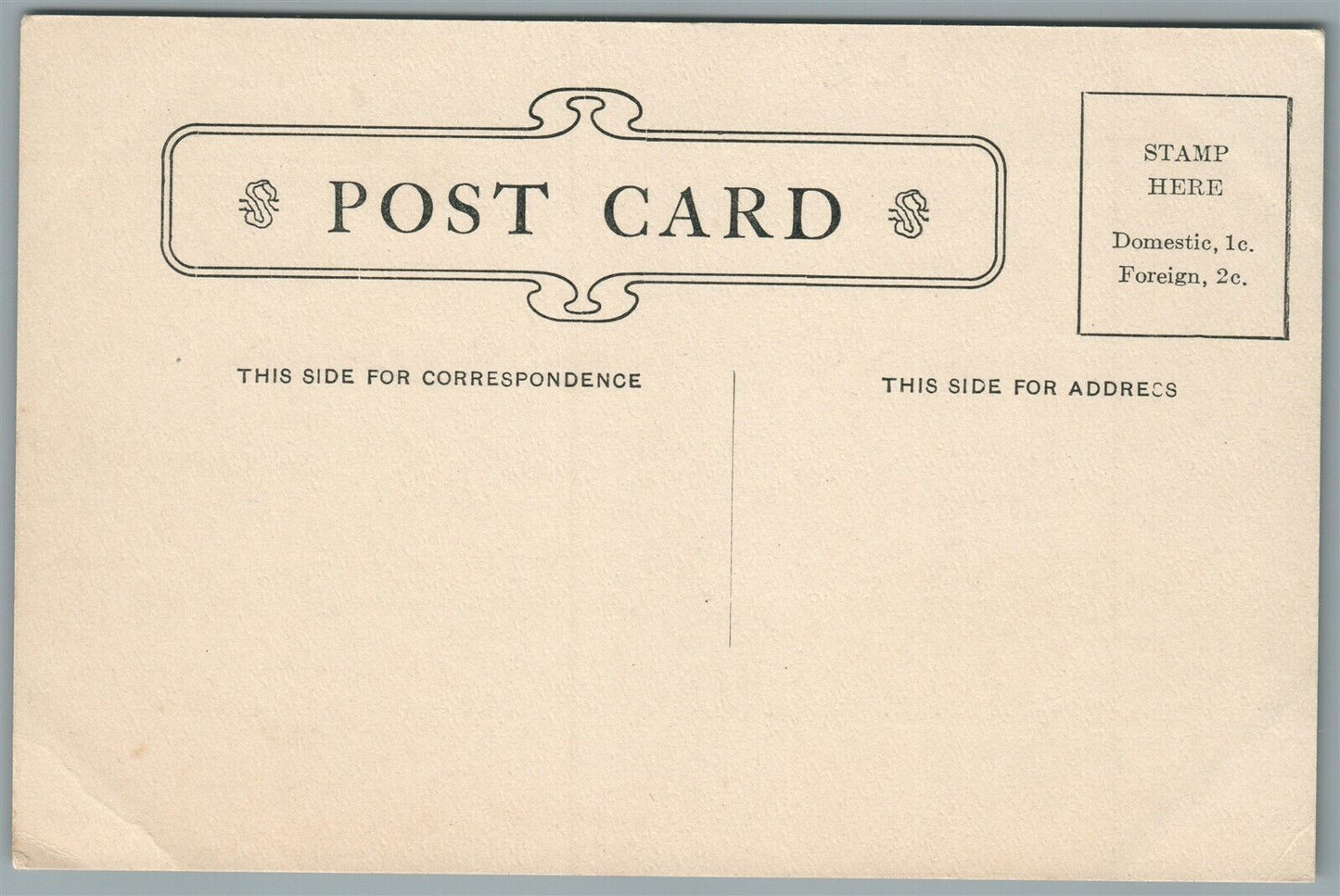 POTTSVILLE PA CENTRE STREET ANTIQUE POSTCARD