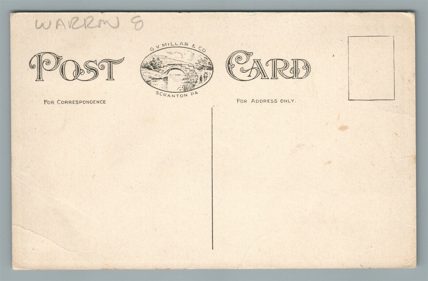 WASHINGTON NJ EAST WASHINGTON AVENUE ANTIQUE POSTCARD