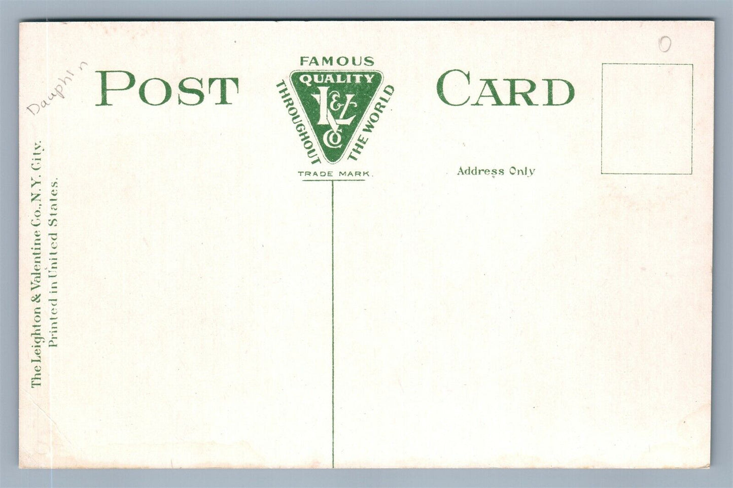 HARRISBURG PA THIRD & BROAD STREETS ANTIQUE POSTCARD