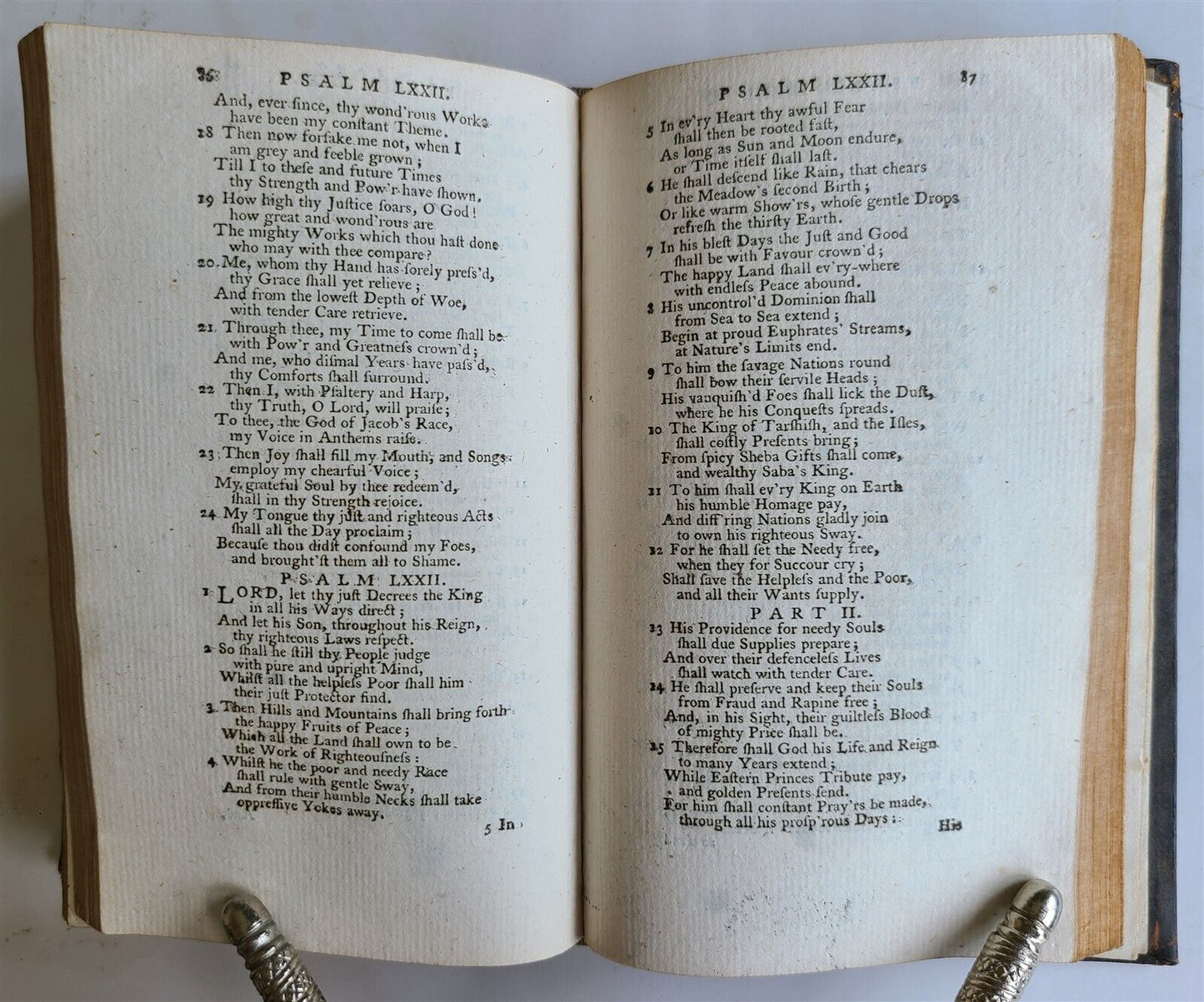 1789 BOOK OF COMMON PRAYER & PSALTER ENGLISH ANTIQUE Cambridge