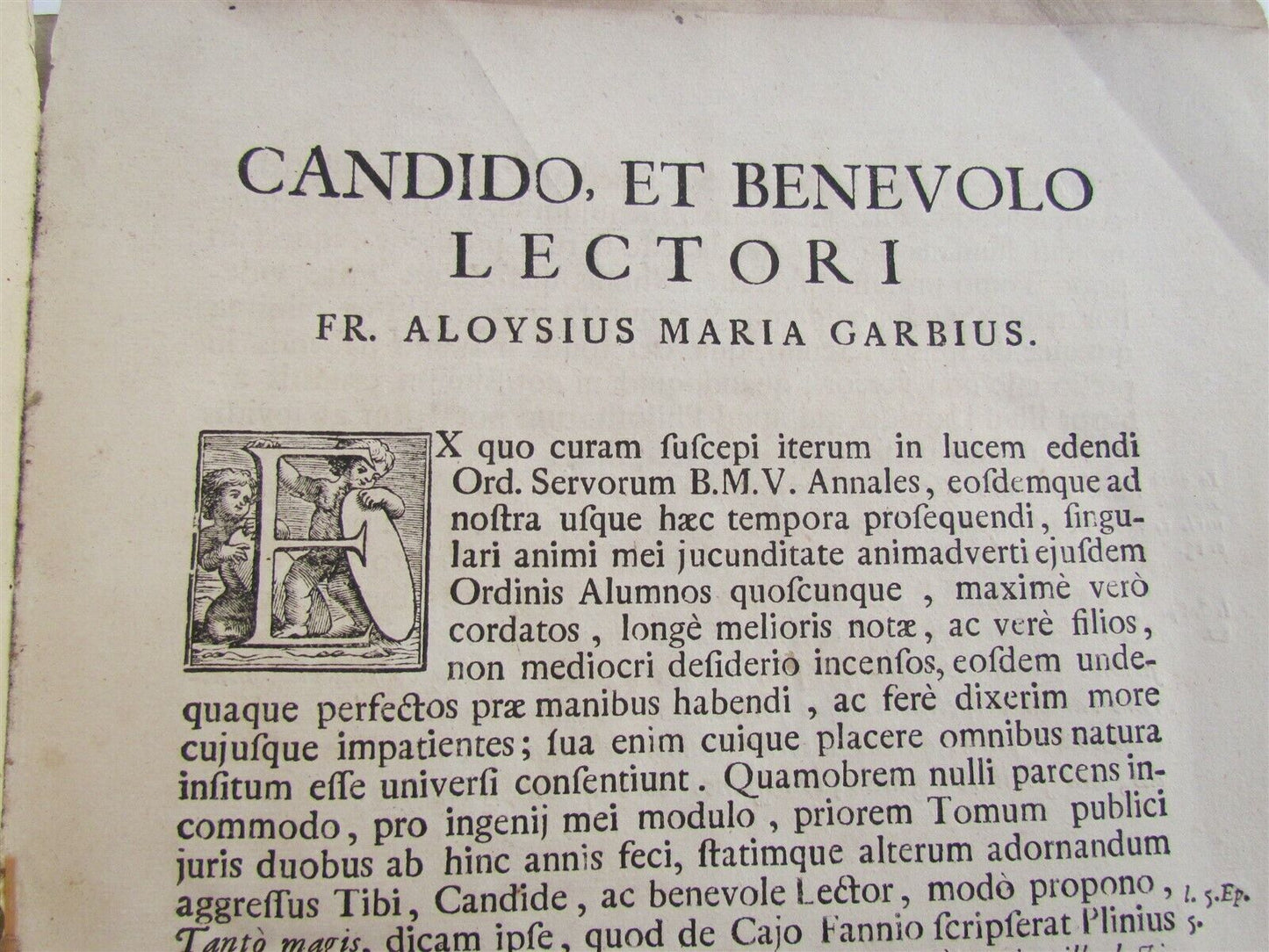 1721 ANTIQUE VELLUM BOUND FOLIO - ORDER OF SERVANTS OF VIRGIN MARY ANNALS