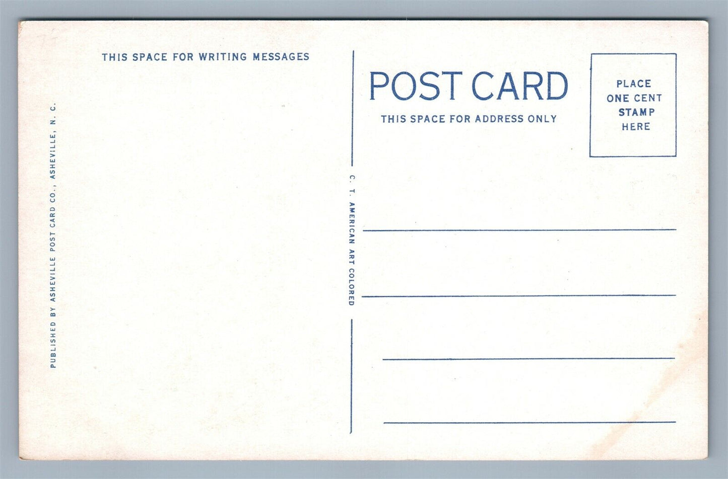 CHIMNEY ROCK NC CLIFF DWELLERS INN VINTAGE POSTCARD