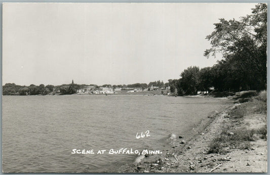BUFFALO MN SCENE VINTAGE REAL PHOTO POSTCARD RPPC