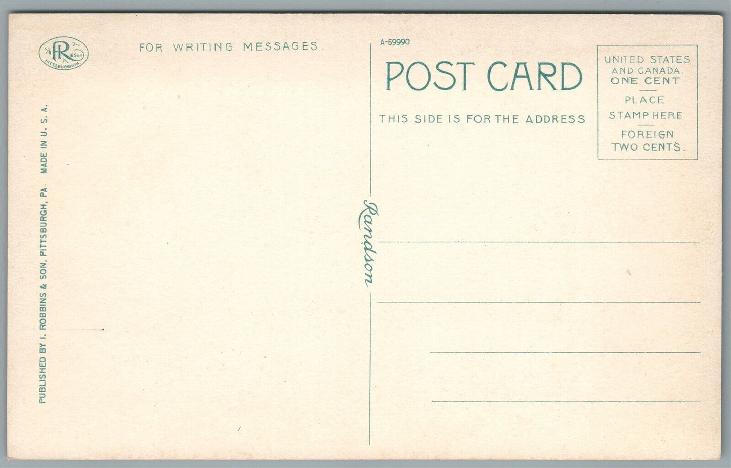 HARMONY PA BRIDGE ANTIQUE POSTCARD