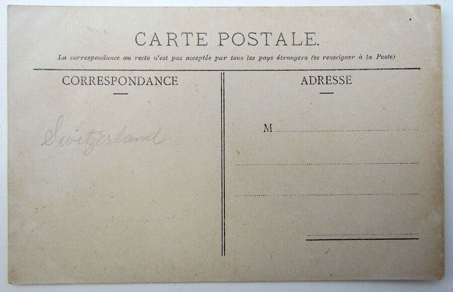 VINTAGE SWISS POSTCARD JUNGFRAUBAHN MIT ELGER RAILWAY rack railroad train