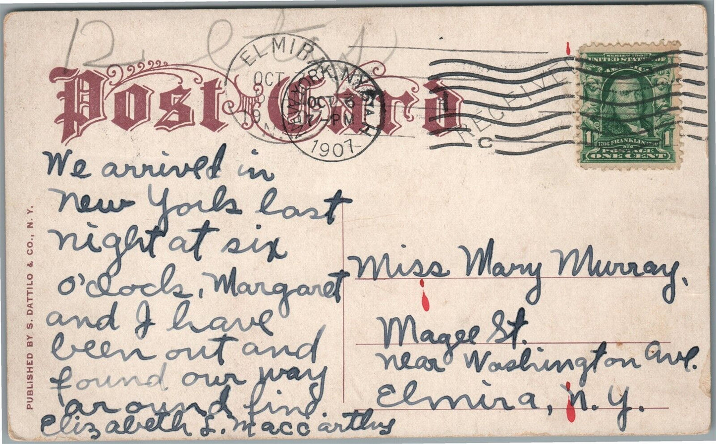 BROOKLYN NY CONEY ISLAND skating rink Steeple Chase ANTIQUE POSTCARD