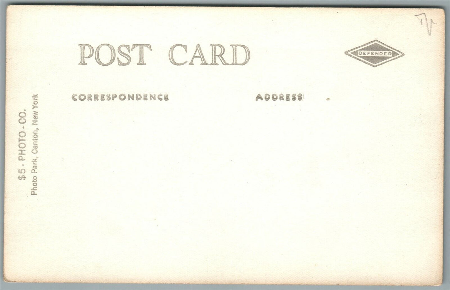 NORTH CREEK NY SKIERS GOING DOWN VINTAGE REAL PHOTO POSTCARD RPPC