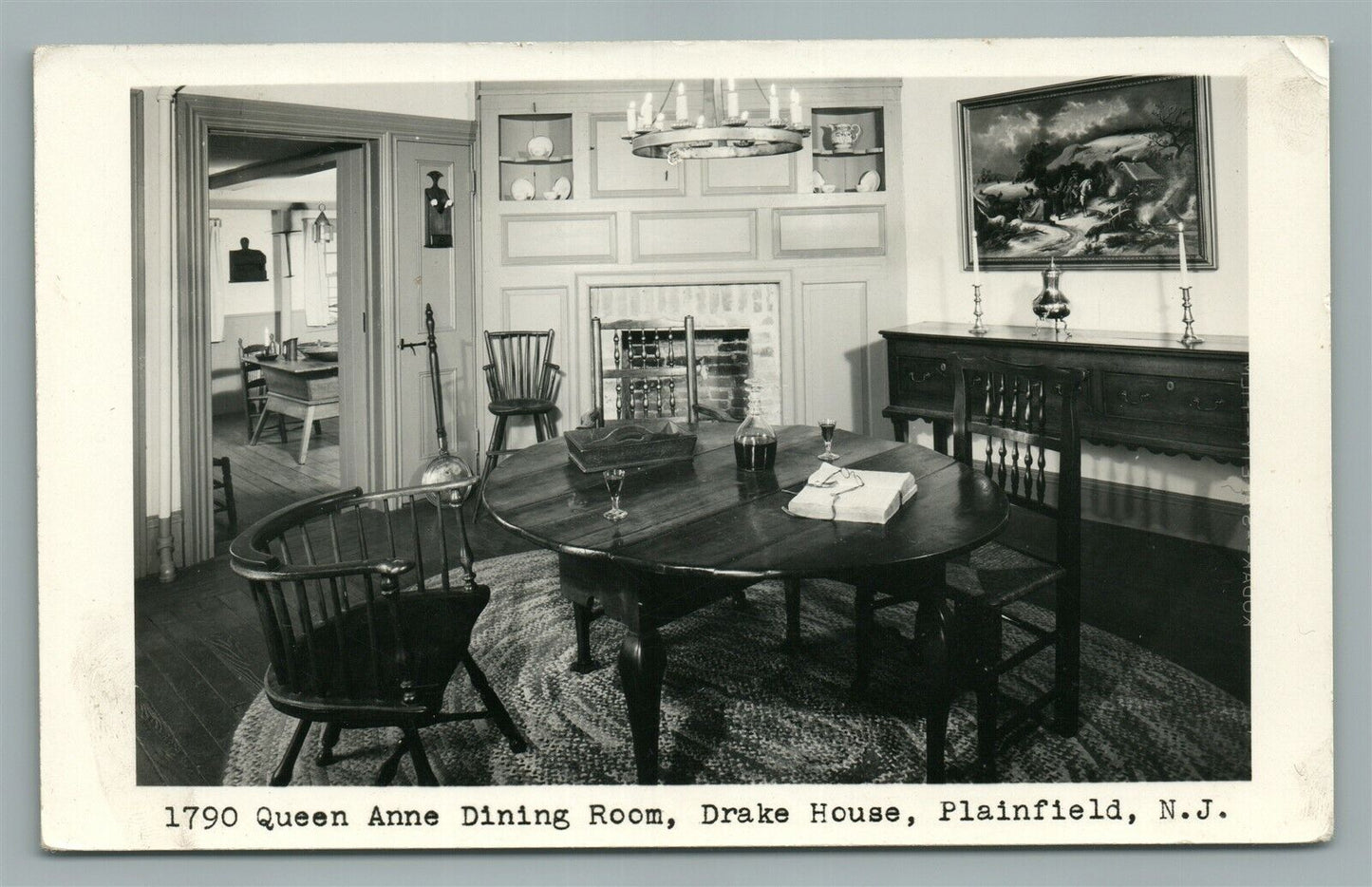 PLAINFIELD NJ DRAKE HOUSE VINTAGE REAL PHOTO POSTCARD RPPC