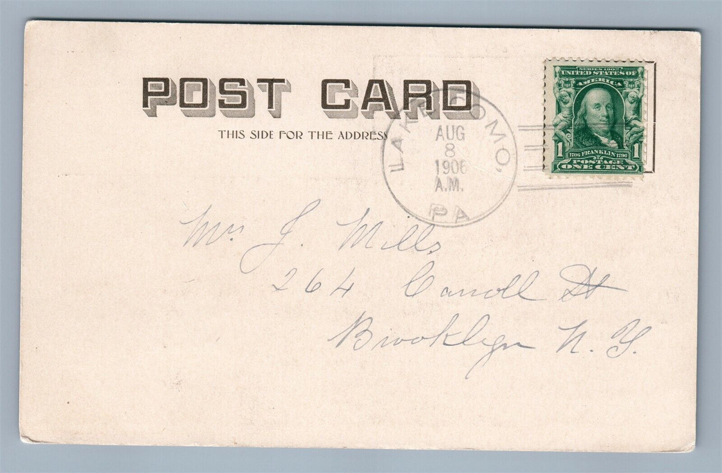 LAKE COM PA GILCHRIST HOUSE & LAKE SHORE ANTIQUE POSTCARD