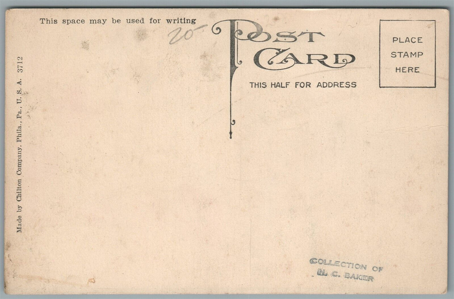 LAURYS STATION PA MAUSER'S MILL CO. FLOUR ADVERTISING ANTIQUE POSTCARD