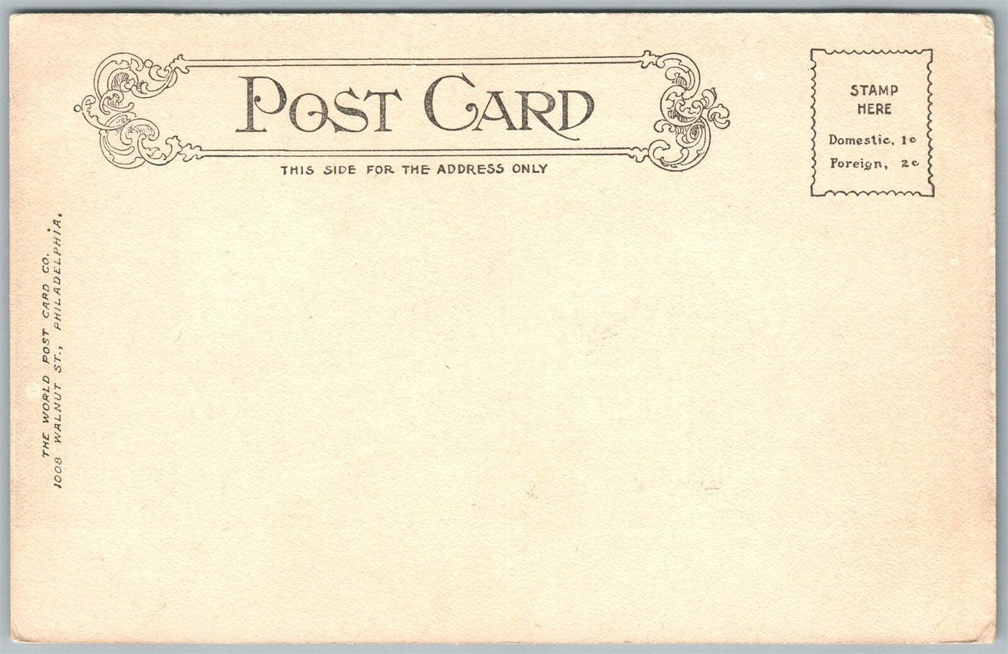 CHESTNUT HALL PA ST.PAUL'S CHURCH UNDIVIDED ANTIQUE POSTCARD