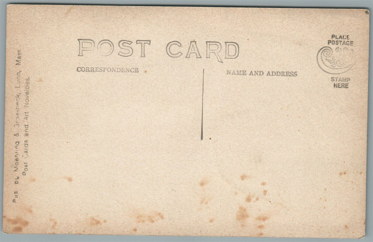 NAHANT MA BASS POINT ANTIQUE REAL PHOTO POSTCARD RPPC