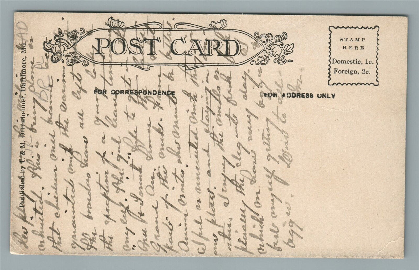 ASBURY PARK NJ DEAL LAKE FISHING ANTIQUE POSTCARD