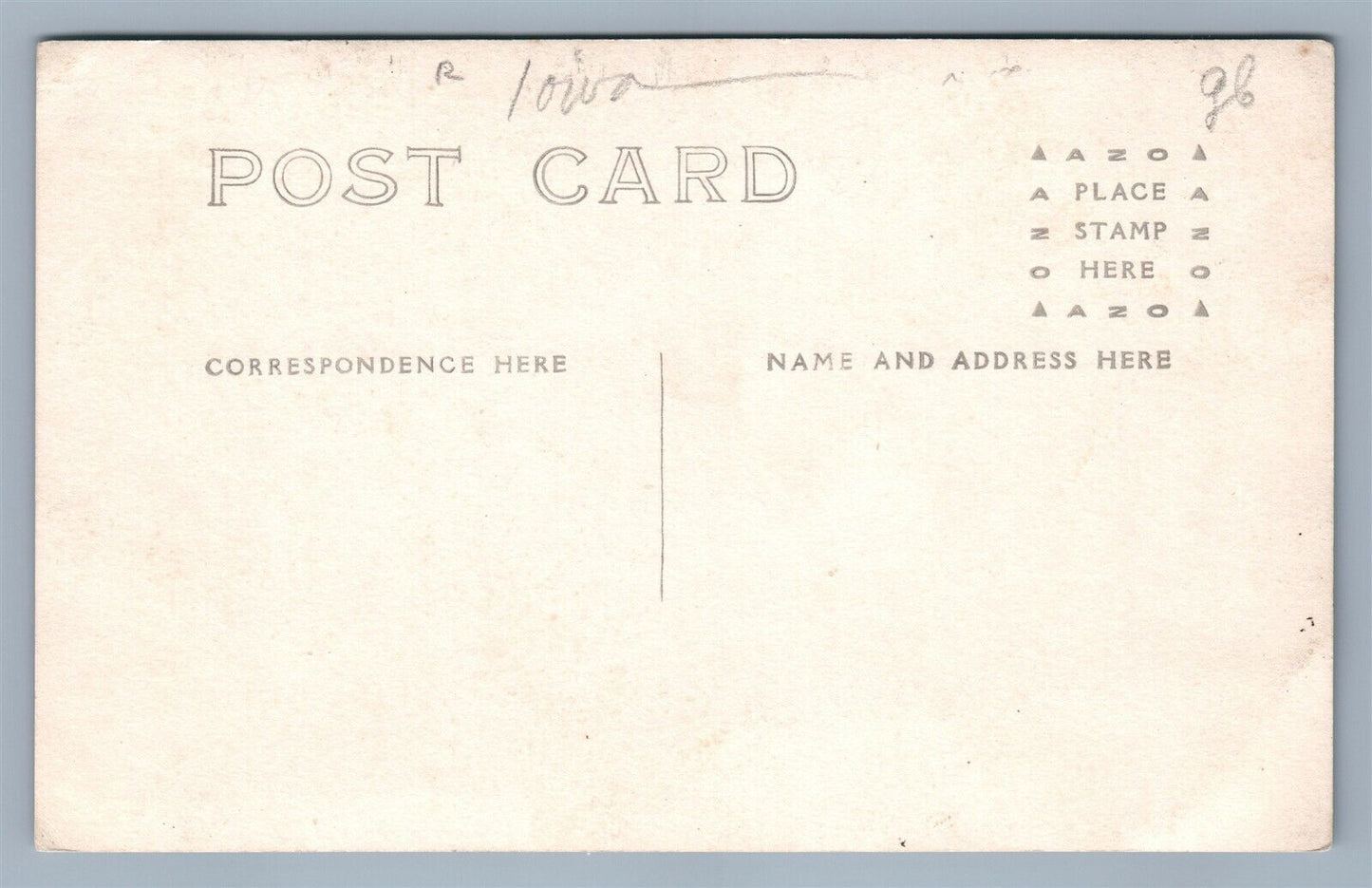 LAKE CITY IA M.E. CHURCH ANTIQUE REAL PHOTO POSTCARD RPPC