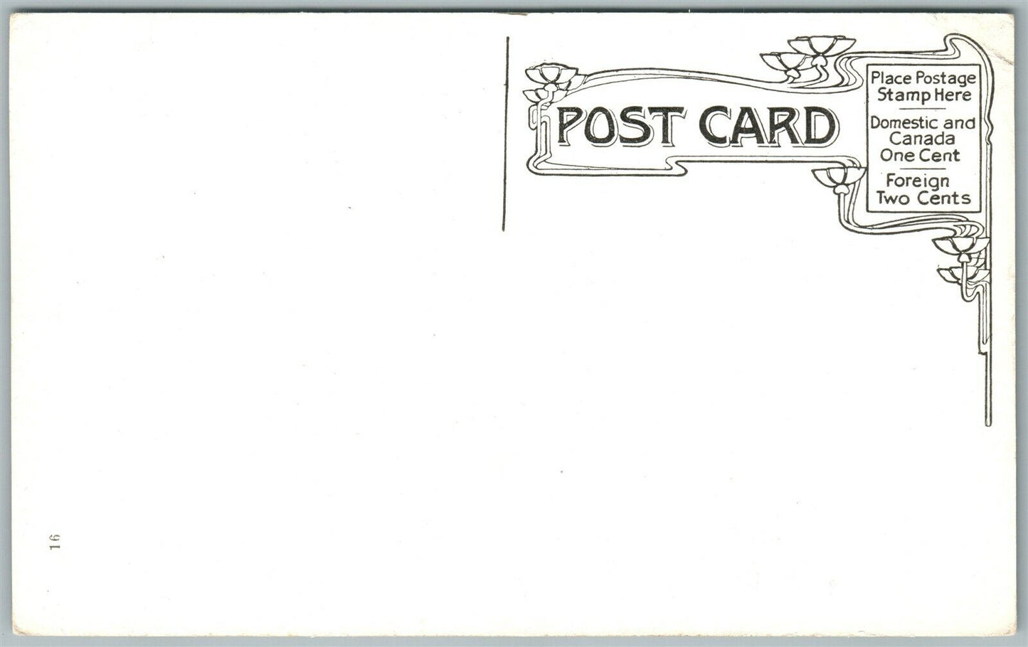 EXAGGERATED FISHING 1910 ANTIQUE POSTCARD