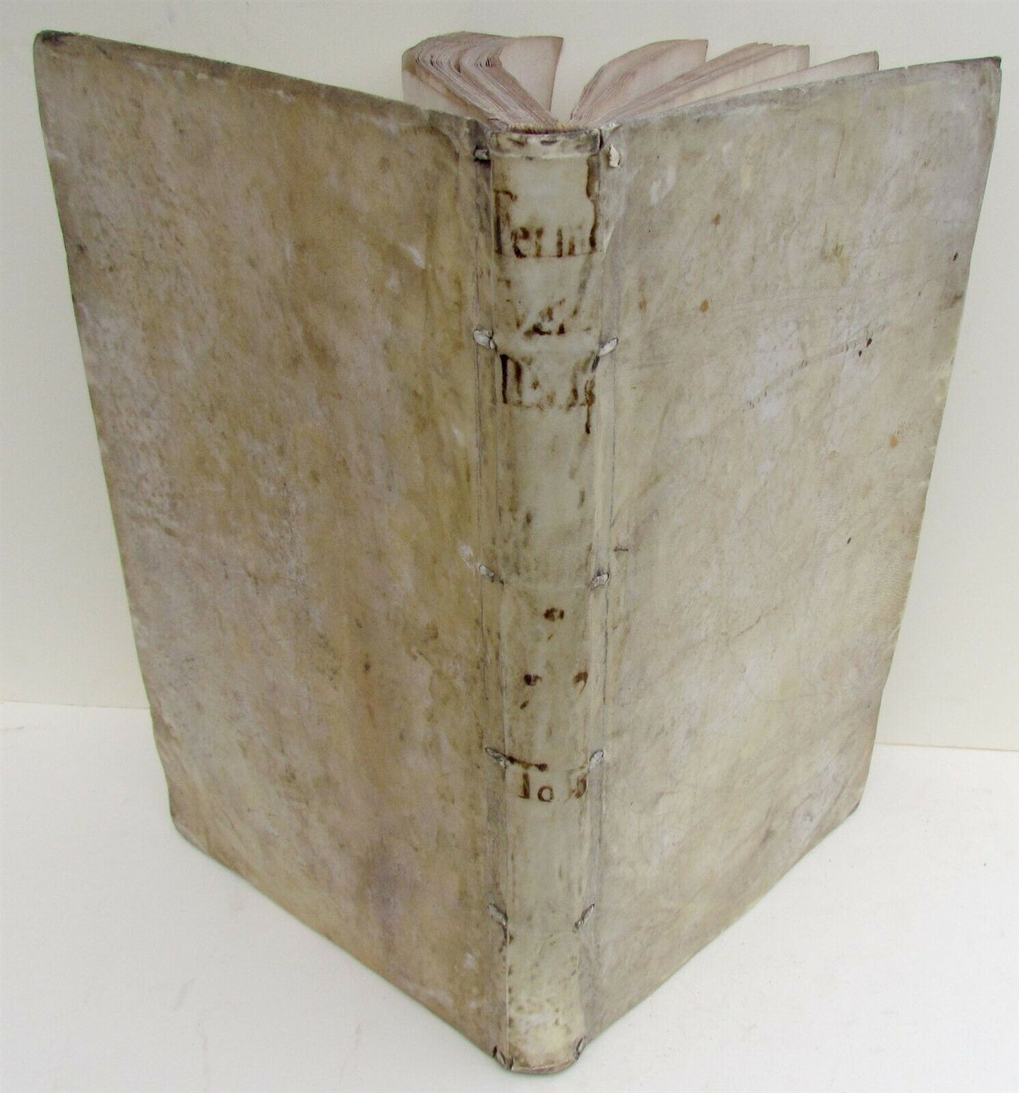 1741 CRIMINAL LAW N. Fermosini ANTIQUE VELLUM FOLIO CANONICA CIVILIA CRIMINALIA