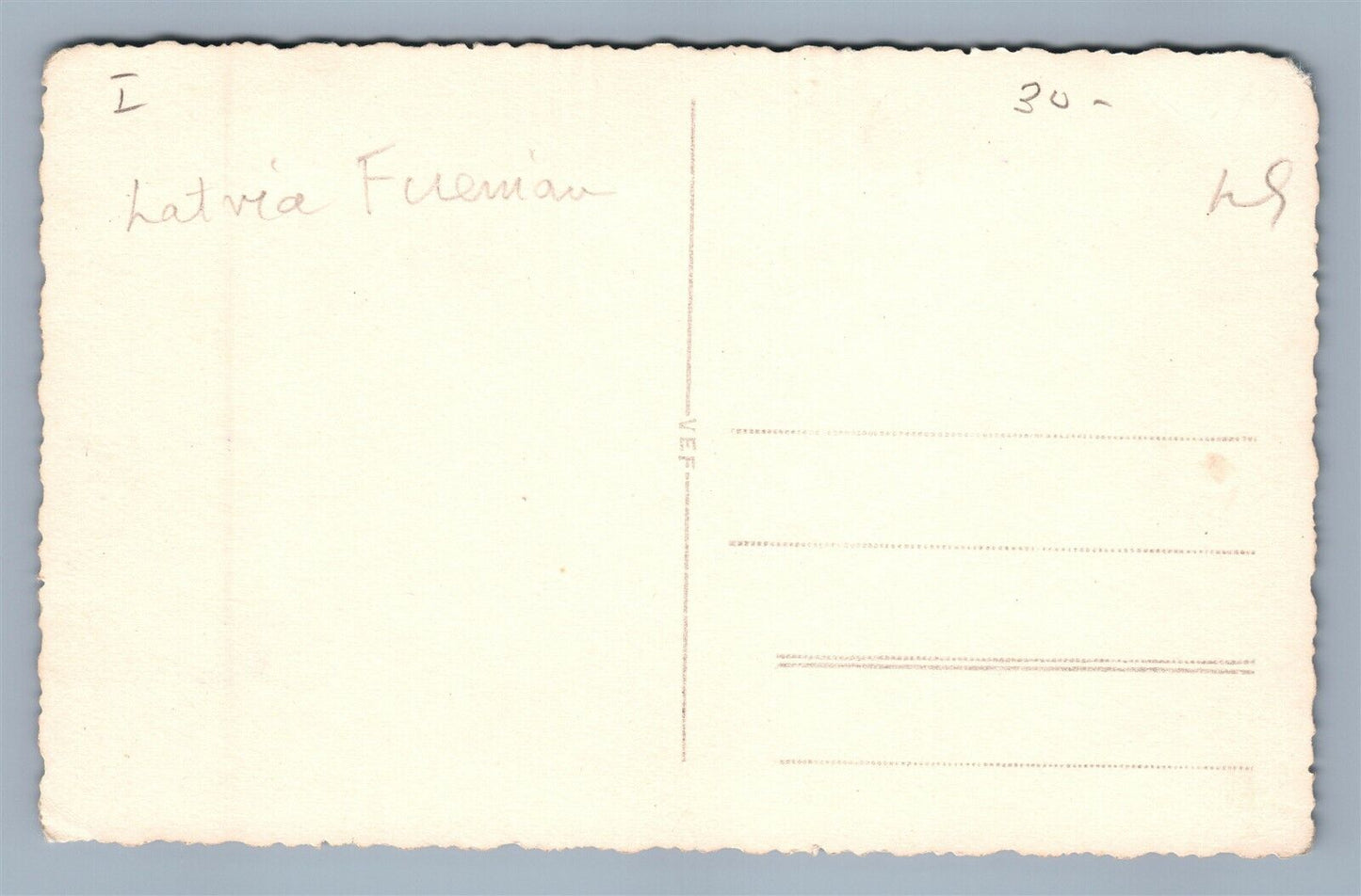 FIREMEN LATVIA ANTIQUE REAL PHOTO POSTCARD RPPC FIRE FIGHTERS