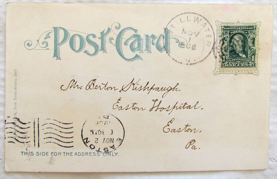 1906 ANTIQUE UNDIVIDED POSTCARD CITY HALL NEW YORK CITY N.Y.
