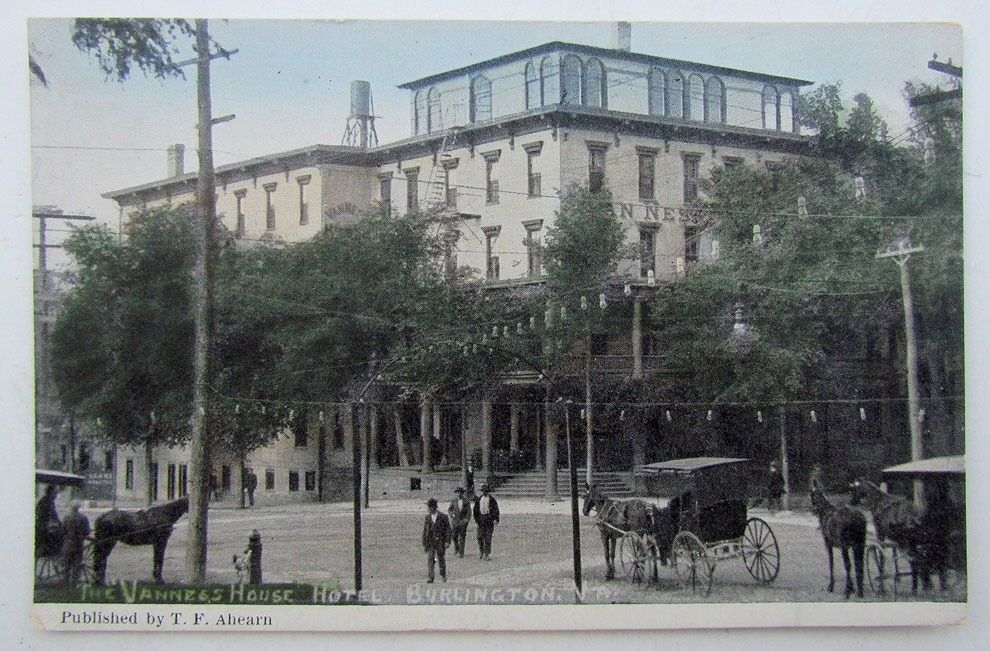 VINTAGE POSTCARD - THE VANNESS HOUSE HOTEL BURLINGTON VT Vermont