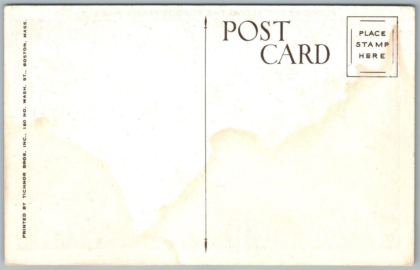 SUSQUEHANNA RIVER PA FLOOD SCENE ANTIQUE POSTCARD