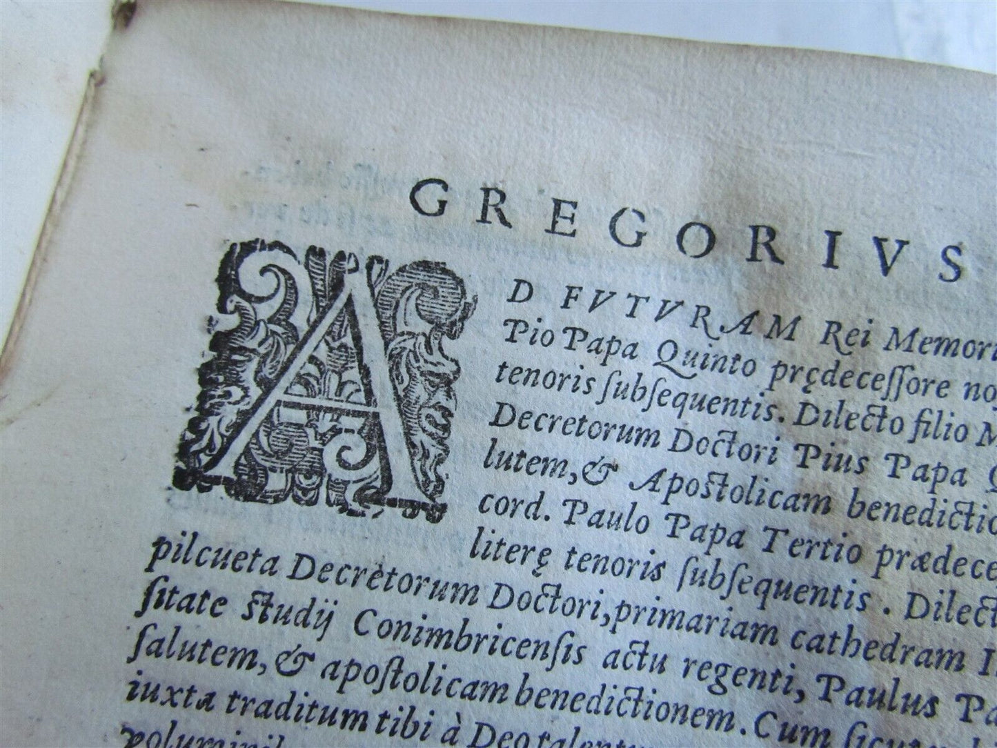 1586 PRAYER MANUAL by Spanish theologian Martin de Azpilcueta antique VELLUM