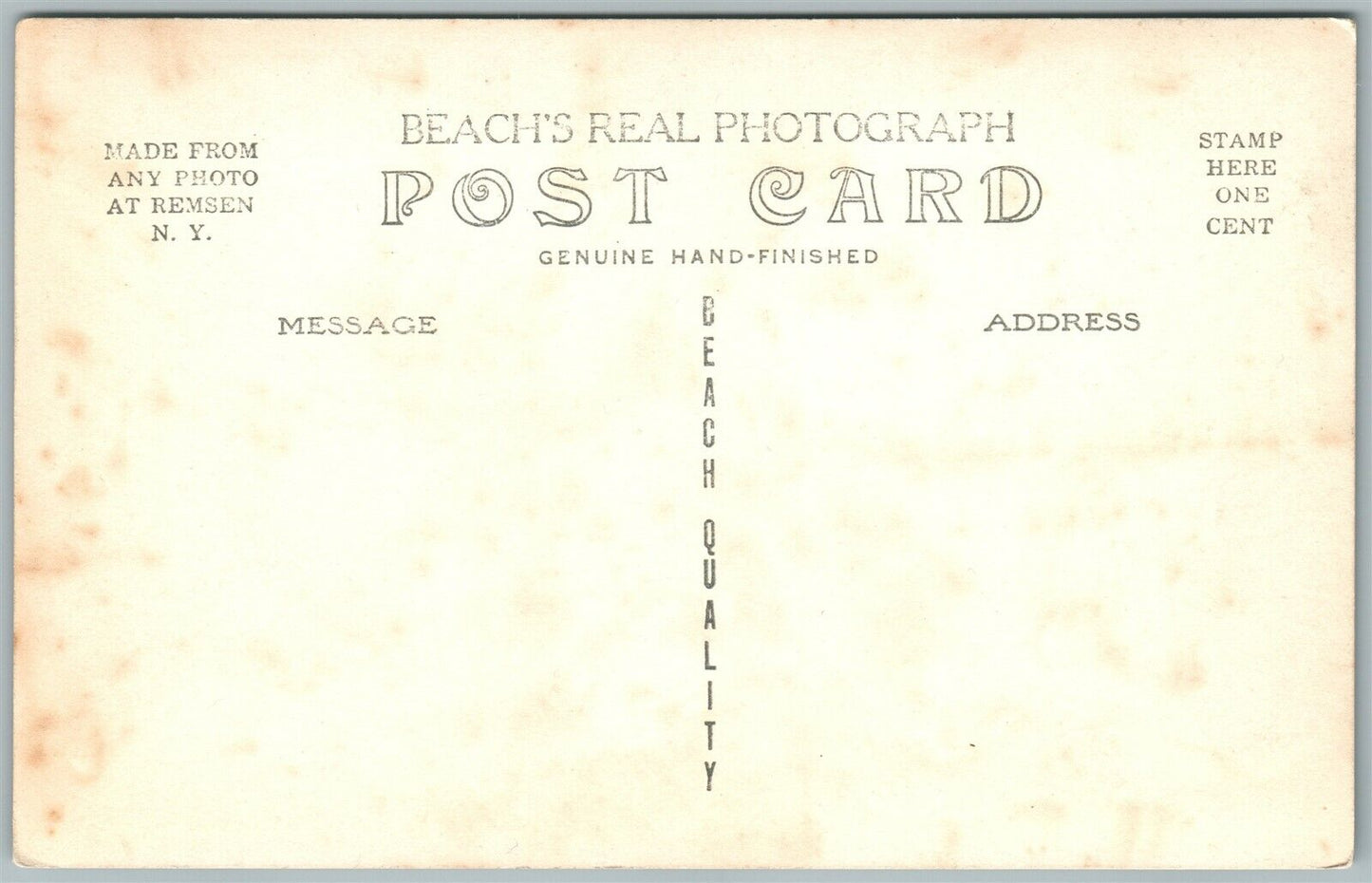 WILD DEER & A DOG 1912 ANTIQUE REAL PHOTO POSTCARD RPPC