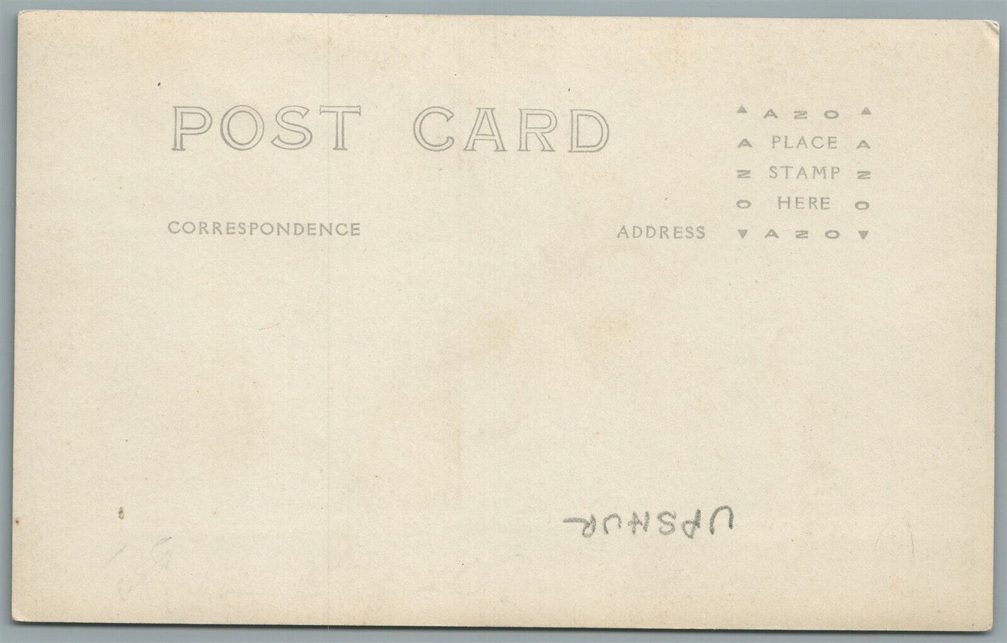 MILITARY SHIP USNS UPSHUR VINTAGE REAL PHOTO POSTCARD RPPC