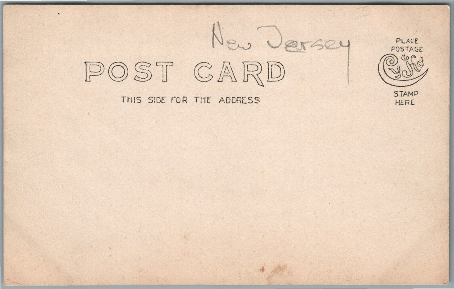 NEW JERSEY VILLAGE GENERAL VIEW ANTIQUE REAL PHOTO POSTCARD RPPC NJ