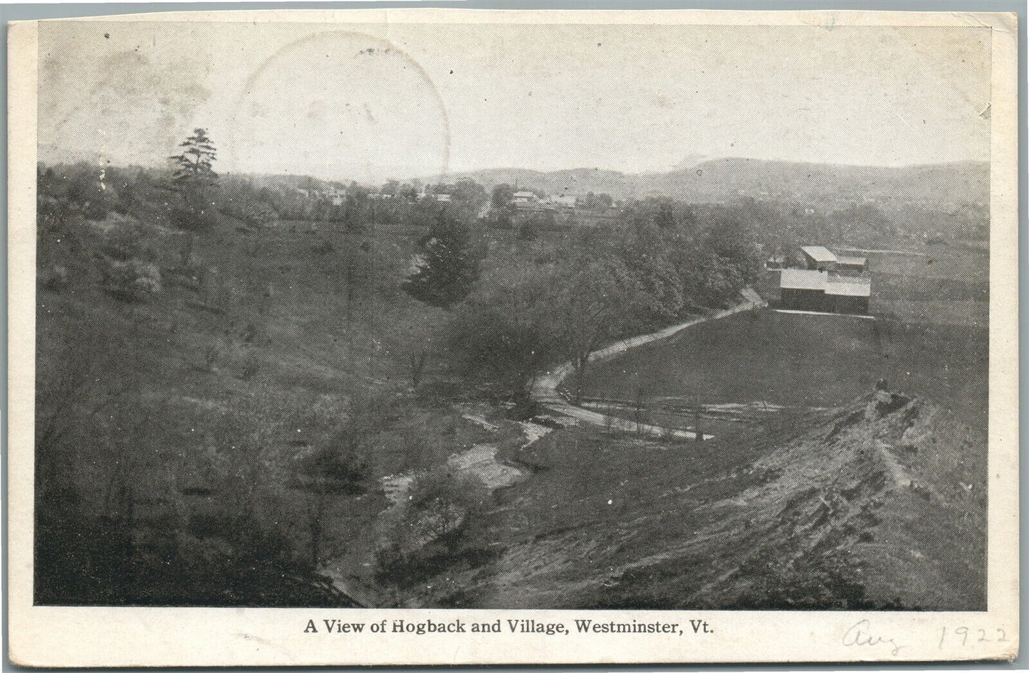 WESTMINSTER VT GENERAL VIEW ANTIQUE POSTCARD